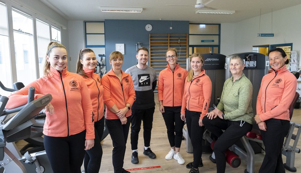 Starfsfólk sjúkraþjálfunardeildar Heilsustofnunar er vel mannaður hópur sérfræðinga. FRÉTTABLAÐIÐ/ERNIR